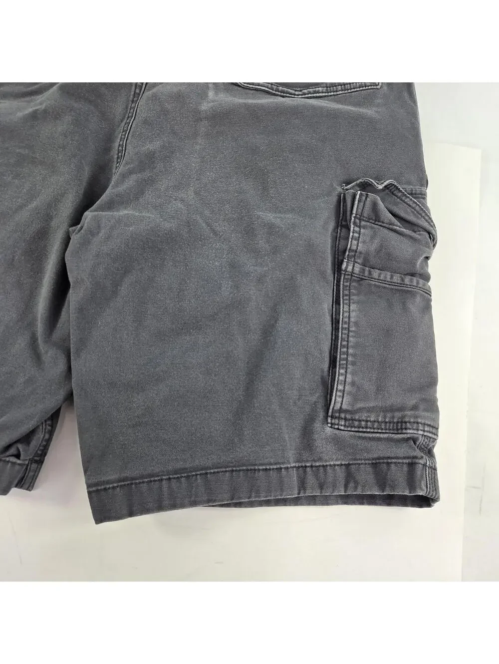 Carhartt Rugged Flex Relaxed Fit Short Size 40 Mens Gray Distressed Cargo Shorts